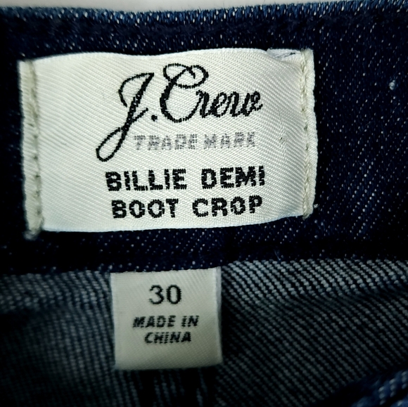 J Crew Billie Demi Boot Crop Sailor Front Jean Size 30 - Picture 4 of 6